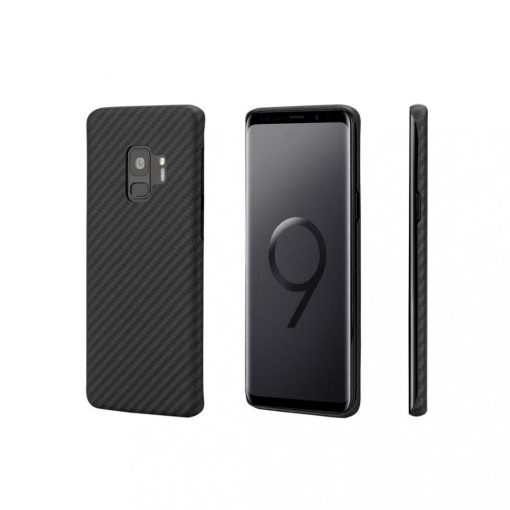 Samsung Galaxy S9 Pitaka MagEZ Aramid Twill tok (KS9001), Fekete/Szürke