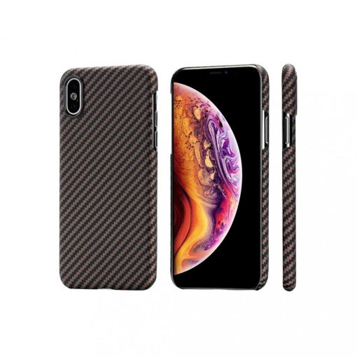 Apple iPhone XS Pitaka MagEZ Aramid Twill tok (KI8006XS), Fekete/Arany