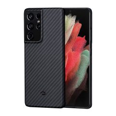   Samsung Galaxy S21 Ultra Pitaka MagEZ Aramid Twill tok (KS2101U), Fekete/Szürke