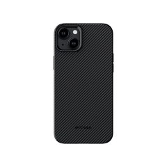   Apple iPhone 15 Pitaka MagEZ Case 4 Aramid 600D Twill tok - MagSafe rögzítéssel, Fekete/Szürke